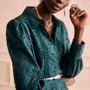 Sezane Cara Shirt in Cerulean blue